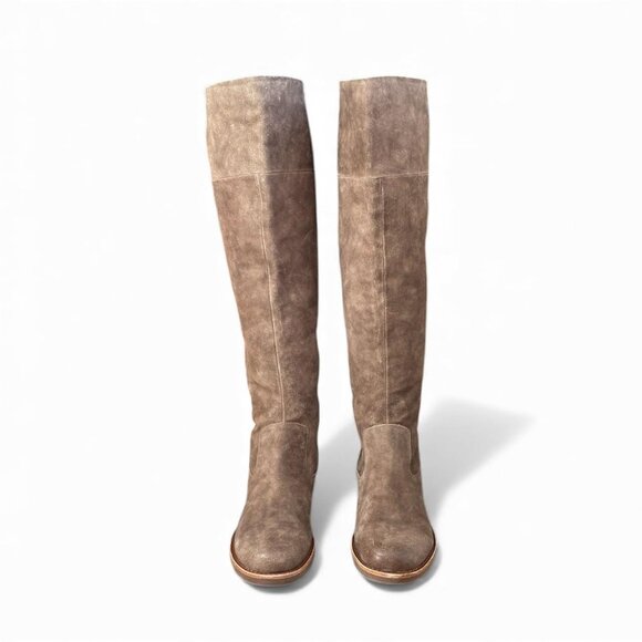 Kork Ease Addison Over The Knee Suede Leather Boots | Taupe Brown | Women’s size - Picture 2 of 7